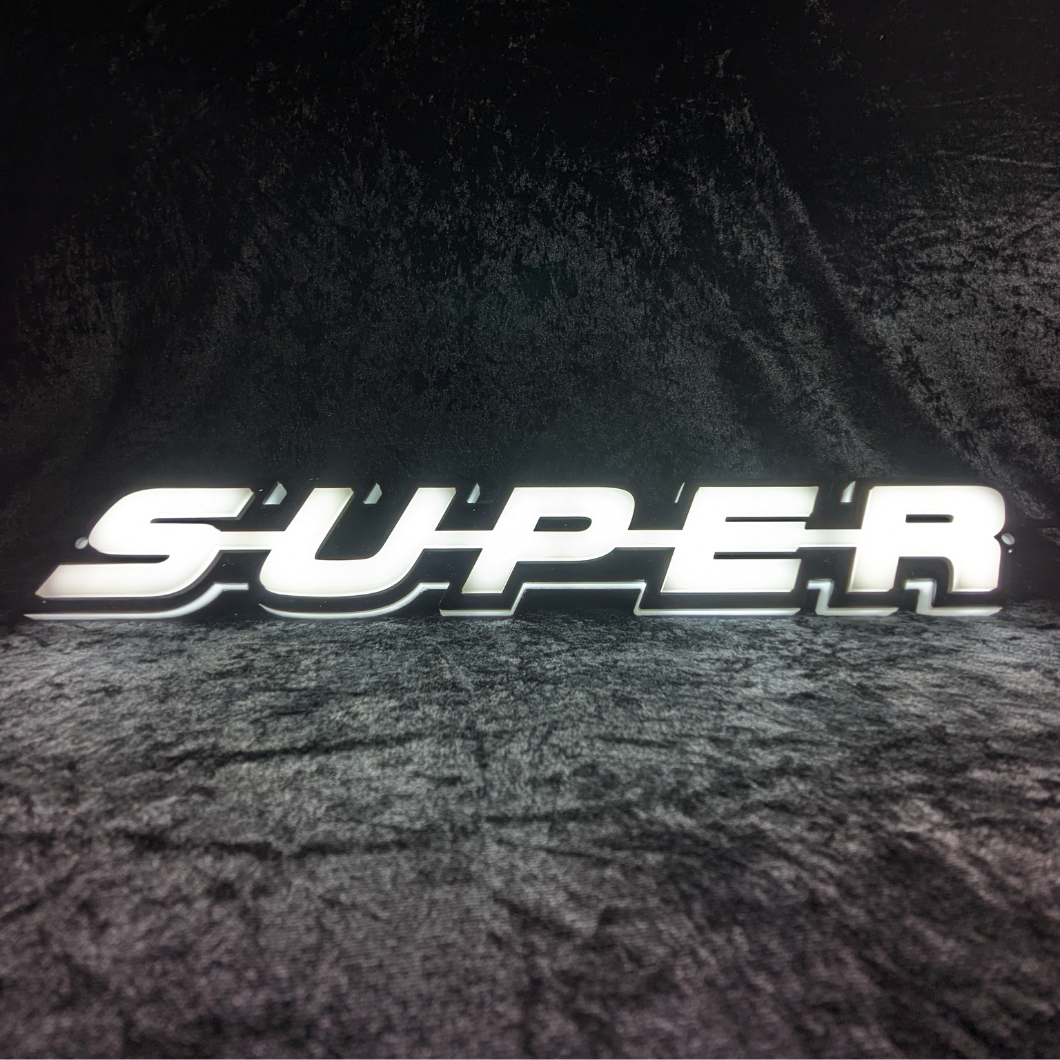 ‘SUPER’ 3D Illuminated Grill Badge