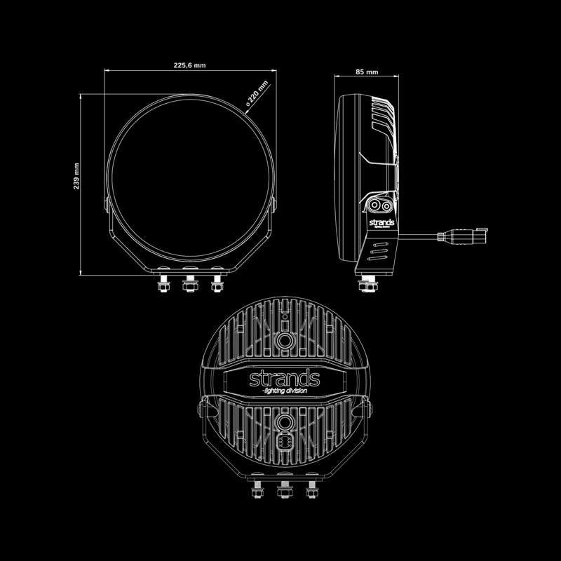 [STRANDS] FIREFLY PRO DRIVING LIGHT 9″