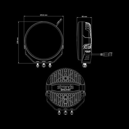 [STRANDS] FIREFLY PRO DRIVING LIGHT 9″