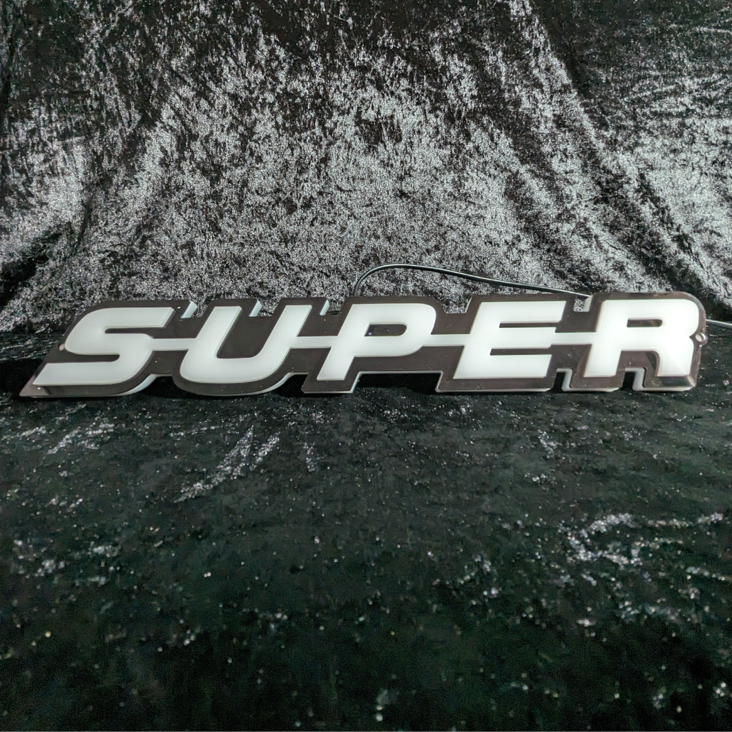 ‘SUPER’ 3D Illuminated Grill Badge