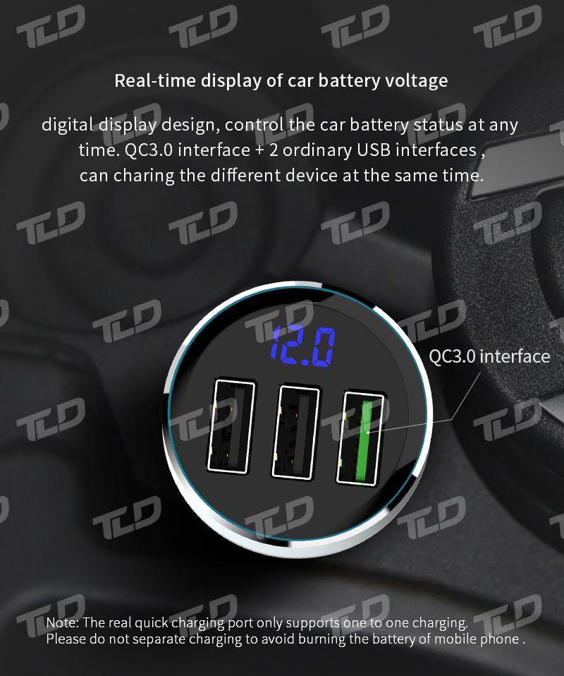 Truck USB Fast Charger Adaptor/Voltmeter - TruckLedDesign