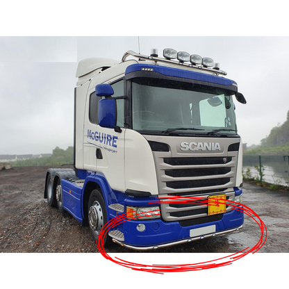 Stainless Steel Bumper light Bar | Scania P-G-R-Series