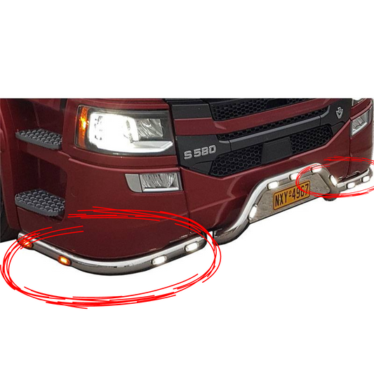 Stainless Steel Bumper Bar | Next-Gen Scania | High bumper