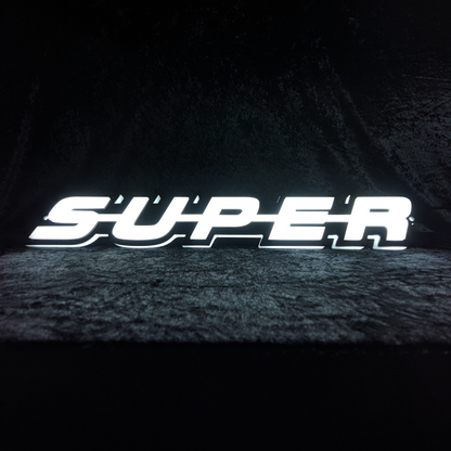 ‘SUPER’ 3D Illuminated Grill Badge