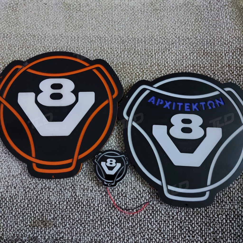 Custom 3D LED Decorative Sign For Truck Cabin-24V (30cm)