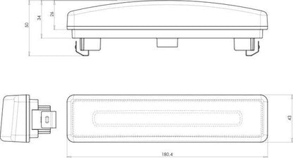 [WAS] Sun Visor Neon Lights Suitable for Scania (Amber)
