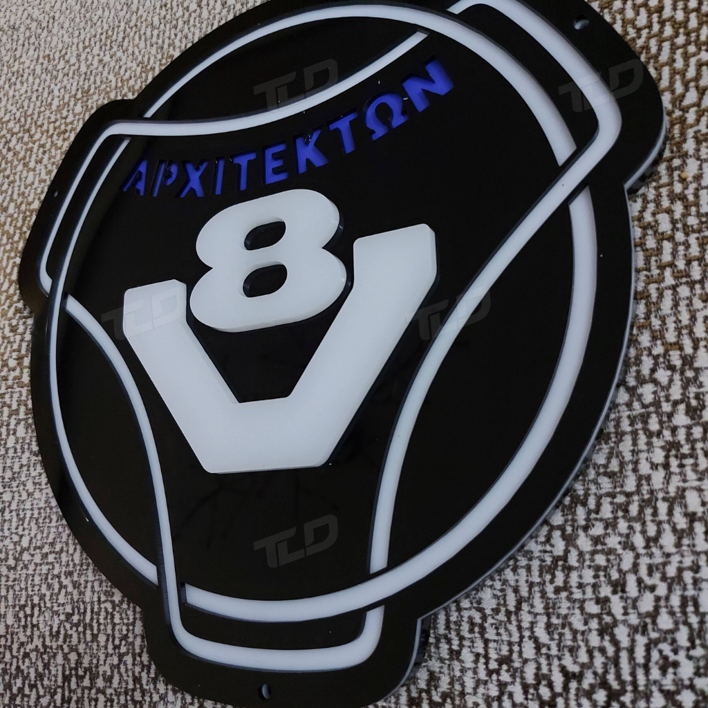 Custom 3D LED Decorative Sign For Truck Cabin-24V (30cm)
