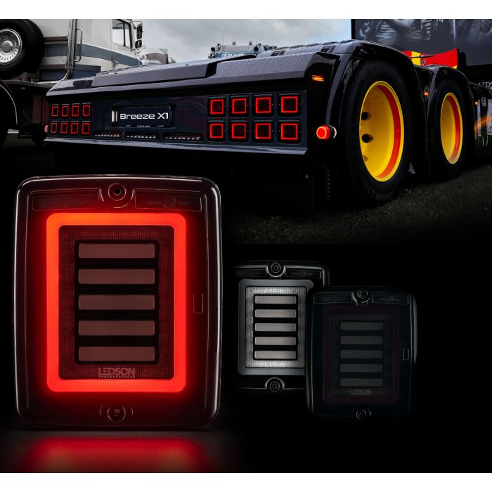[LEDSON] Breeze X1 rear light (Clear & Smoked)