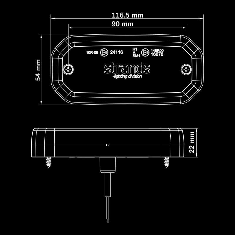[STRANDS] FOR9T SCALE REAR POSITION LIGHT