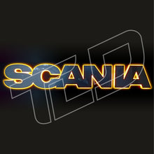 Scania Illuminated Grill Badge – LED Front Letter Sign (83 × 13 cm)