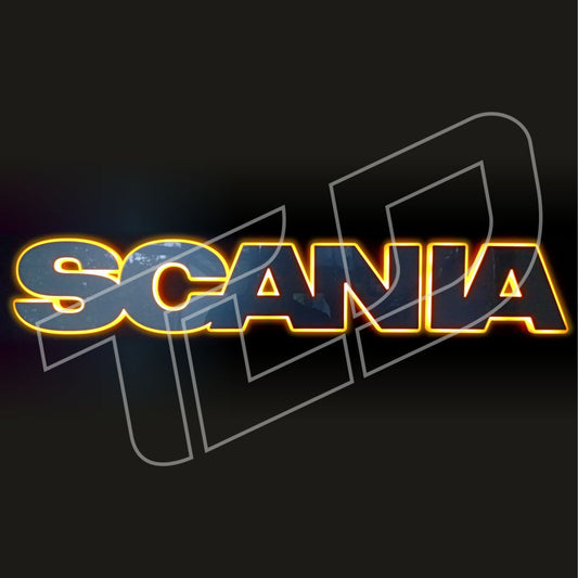 Scania Illuminated Grill Badge – LED Front Letter Sign (83 × 13 cm)