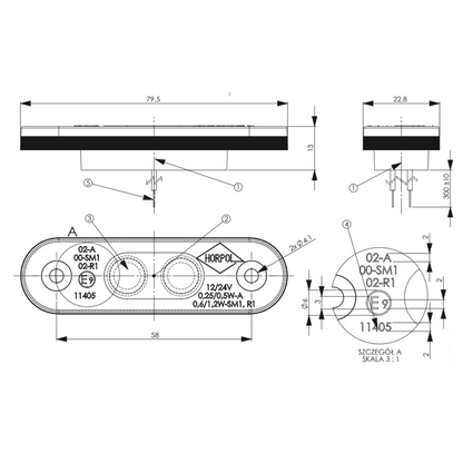 [HORPOL] Marker Light (Orange)
