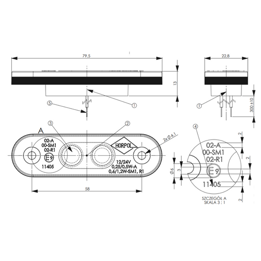 [HORPOL] Marker Light (Orange)