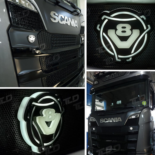 3D illuminated Emblem Suitable for SCANIA - TruckLedDesign