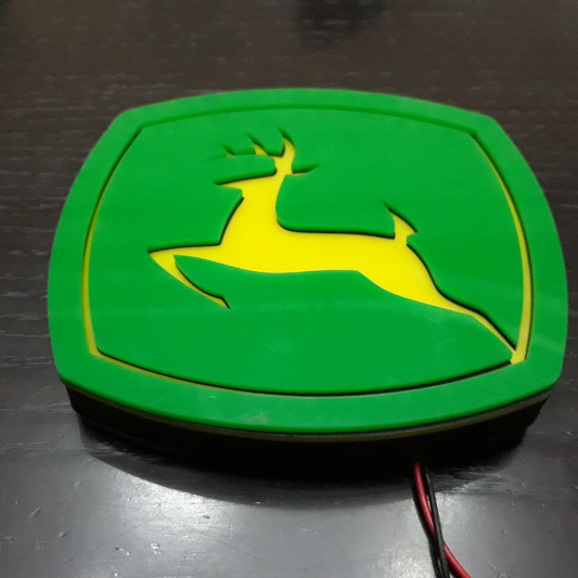 John Deere illuminated emblem |12V| |Waterproof|