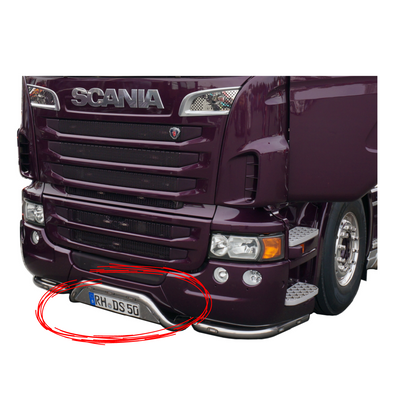 Stainless Steel Bumper Bar | Scania R Series | High bumper