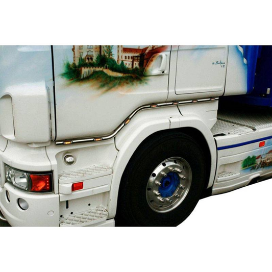 Stainless Steel Under Door Bars+ Extension | Scania R1/R2