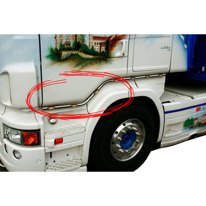 Stainless Steel Under Door Bars+ Extension | Scania R1/R2