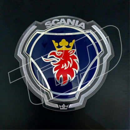 Illuminated Grill Emblem – LED Engraved Acrylic Badge