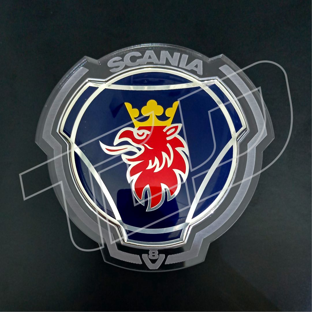 Illuminated Grill Emblem – LED Engraved Acrylic Badge
