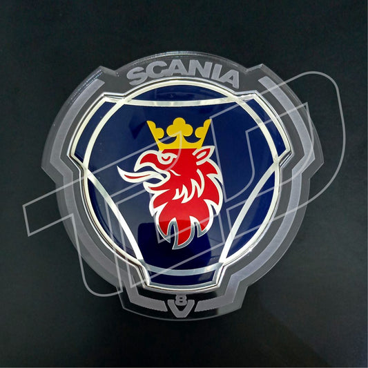 Illuminated Grill Emblem – LED Engraved Acrylic Badge