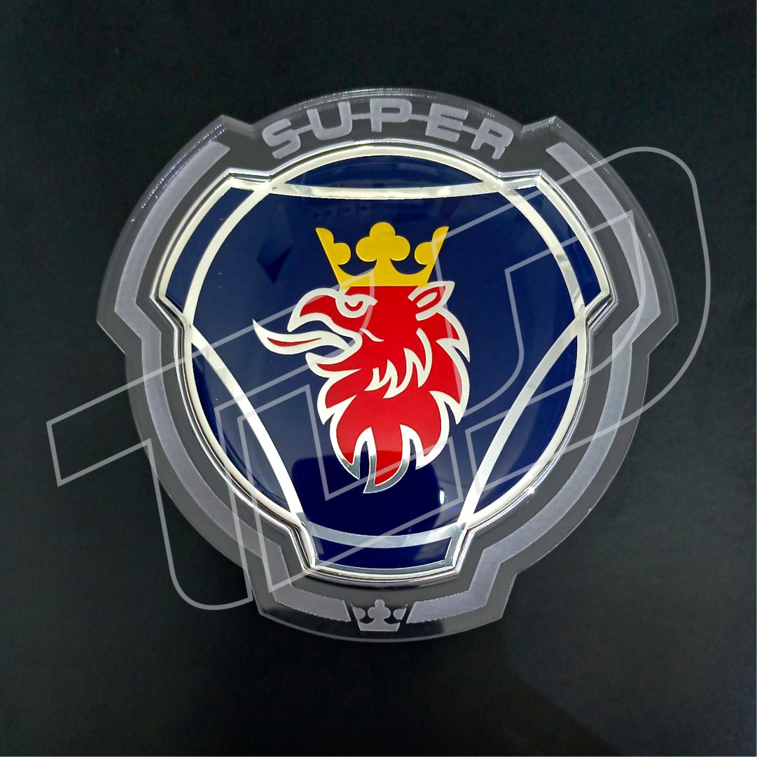 Illuminated Grill Emblem – LED Engraved Acrylic Badge