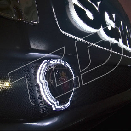 Illuminated Grill Emblem – LED Engraved Acrylic Badge