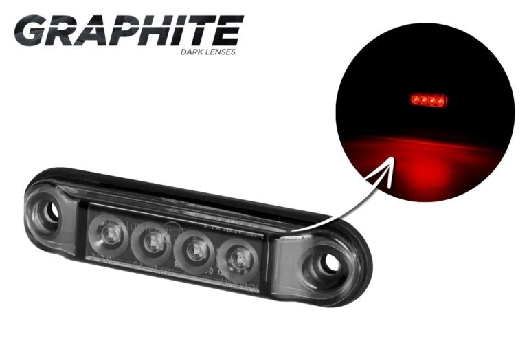 [HORPOL] SLIM Marker lights (GRAPHITE)(Front/Side/Rear)