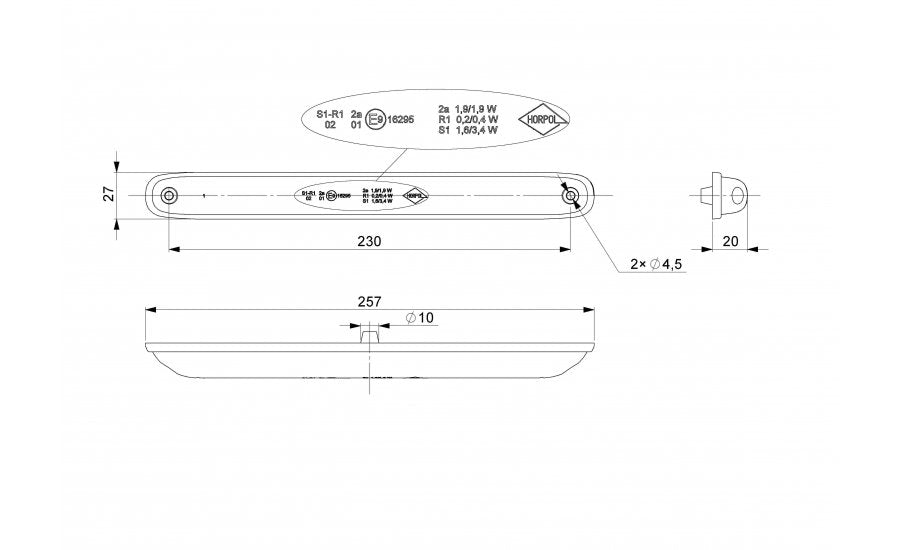 [HORPOL] Multifunction Rear ight