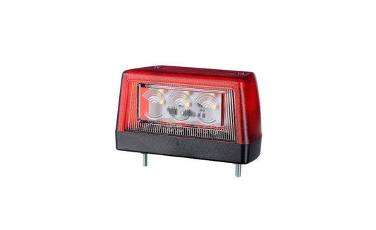 [HORPOL] 6-LED License Plate Lighting (Red Base)