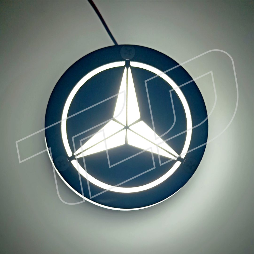 |TLD| Mercedes illuminated badge (8cm)