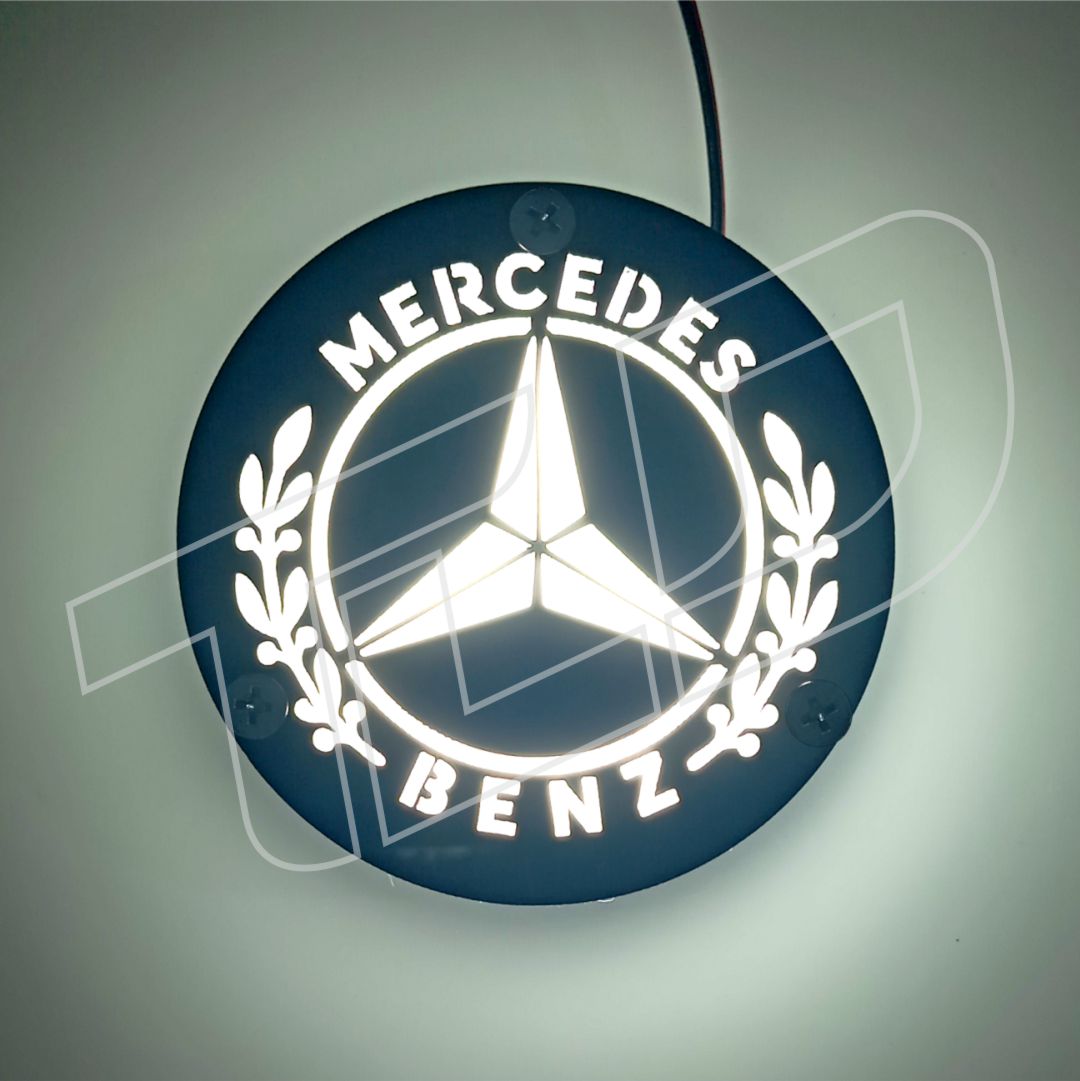 |TLD| Mercedes illuminated badge (8cm)