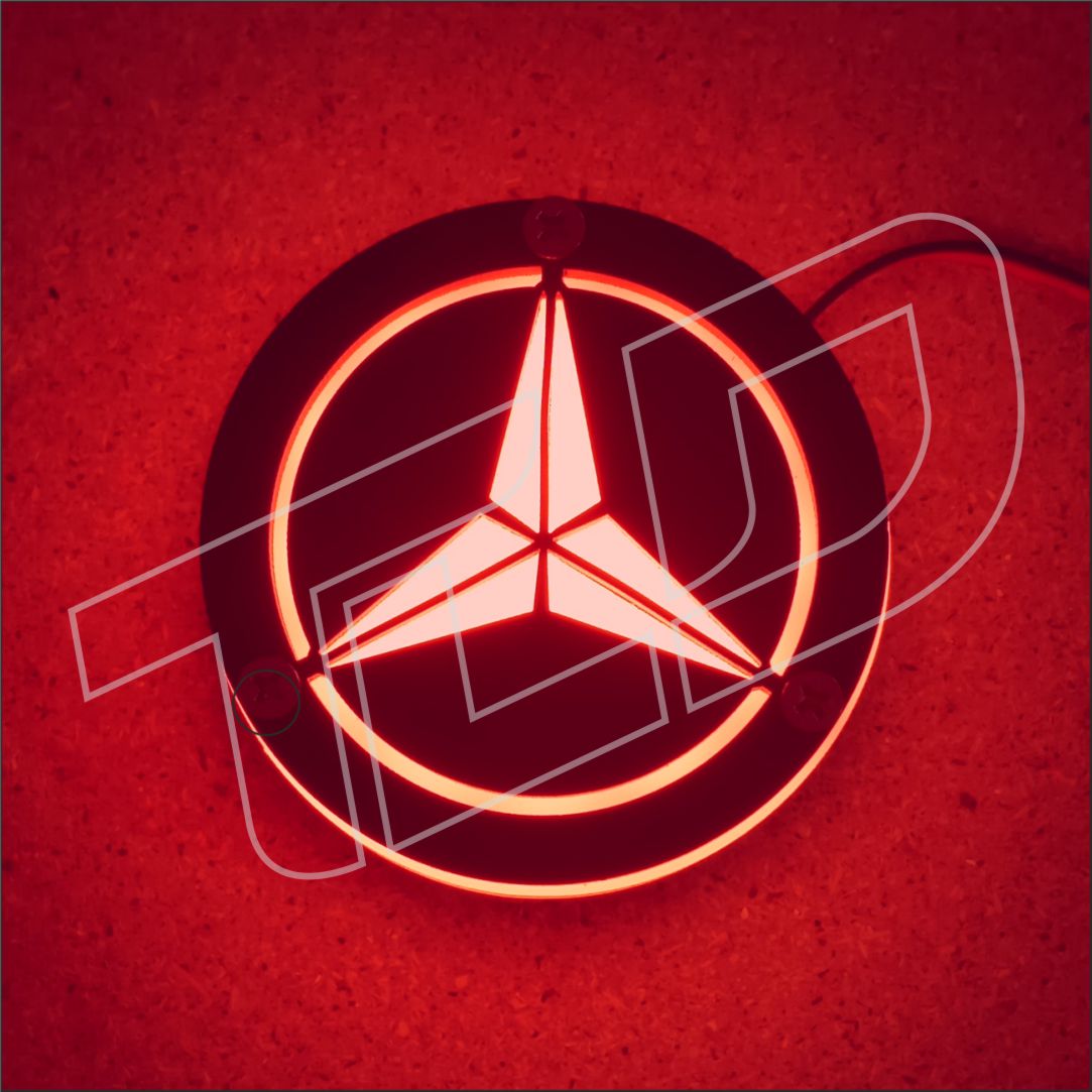 |TLD| Mercedes illuminated badge (8cm)
