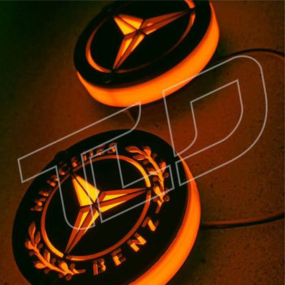 |TLD| Mercedes illuminated badge (8cm)