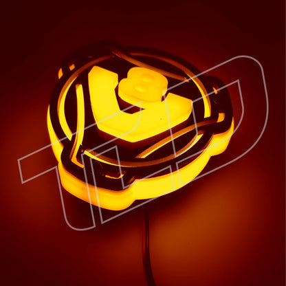3D V8 illuminated Grill badge (8cm)