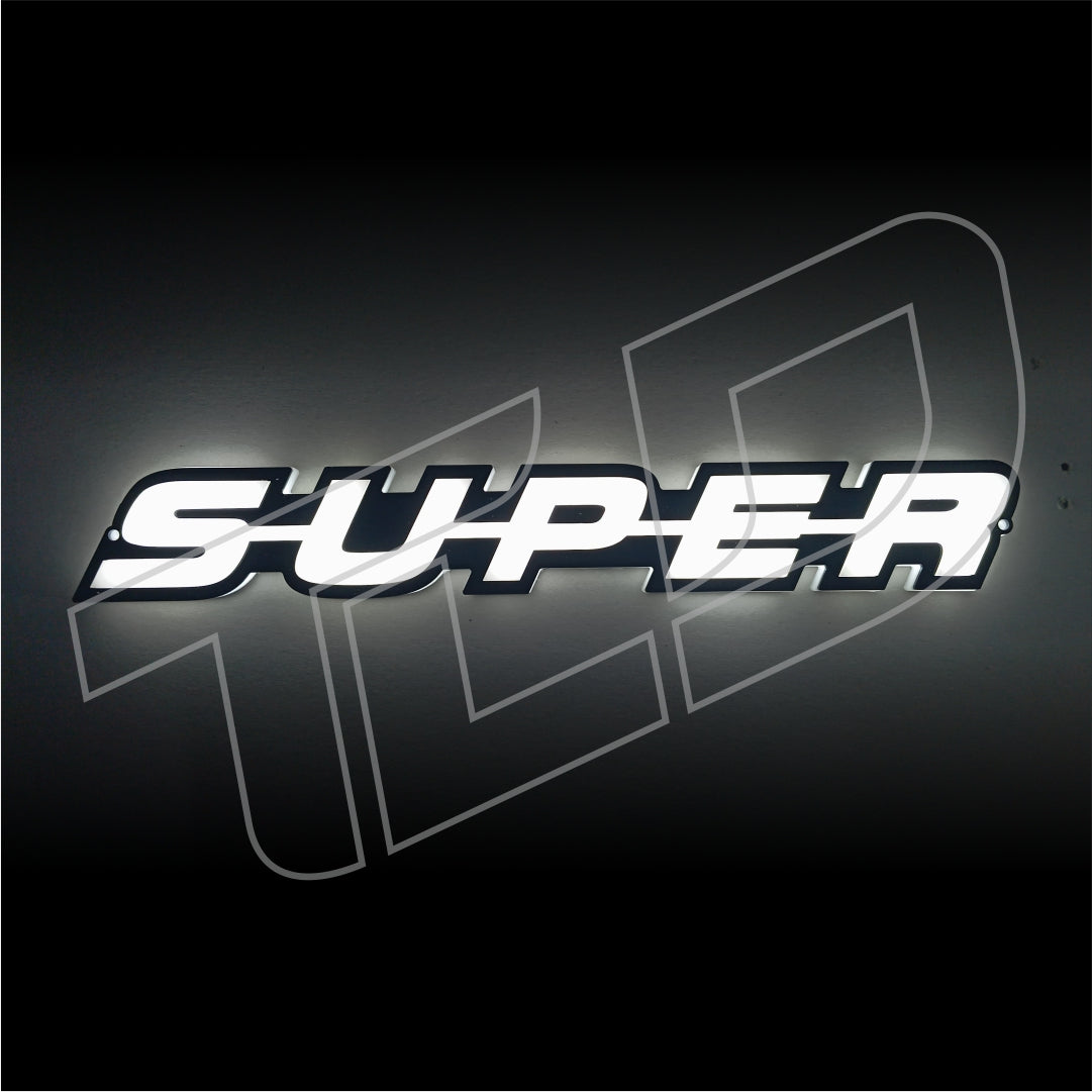 ‘SUPER’ 3D Illuminated Grill Badge