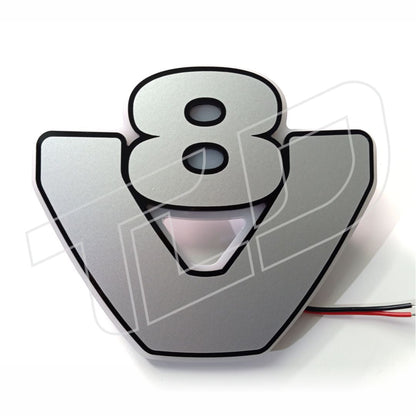 V8 Illuminated Grill Badge (8 cm)