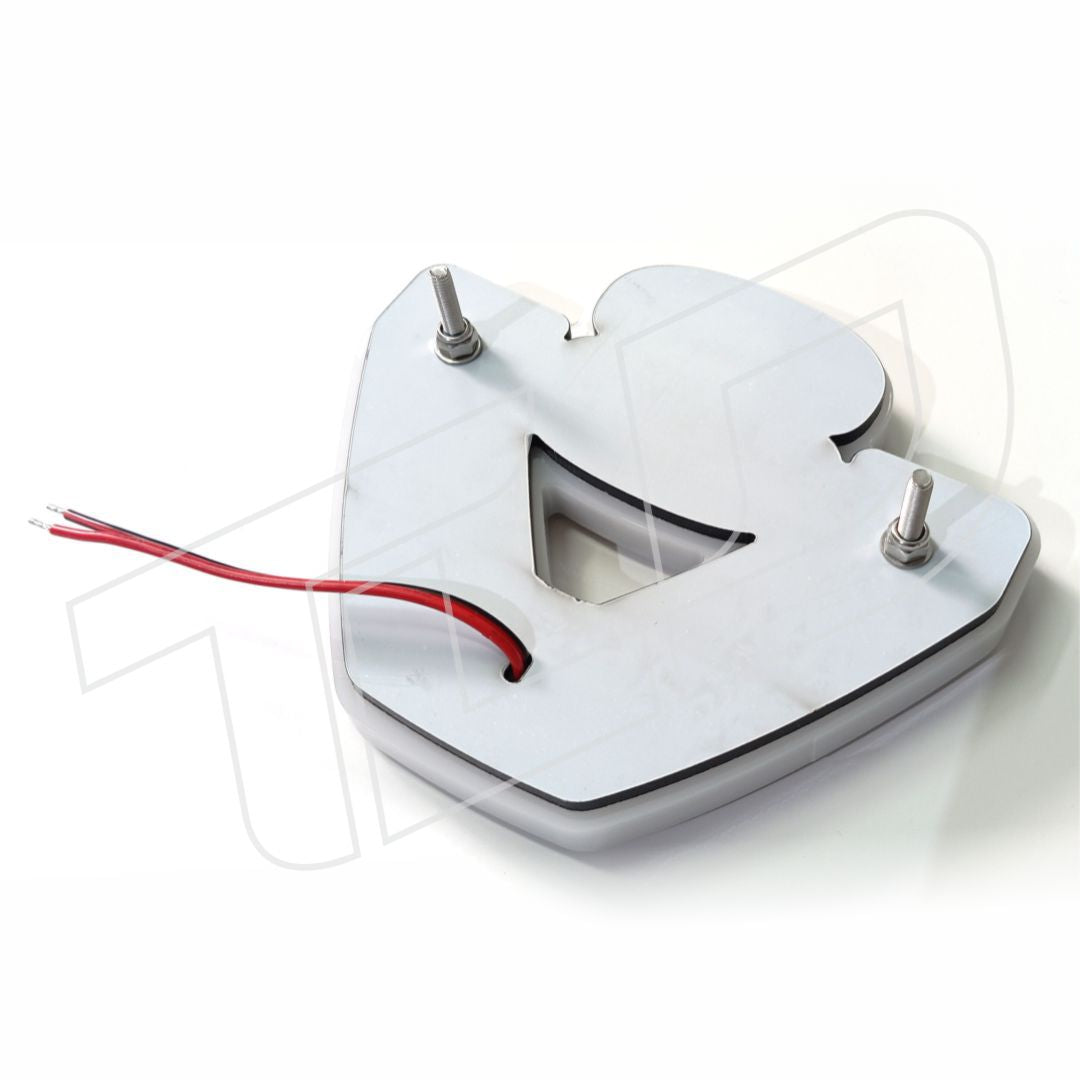 V8 Illuminated Side Spoiler Badge (13 cm)